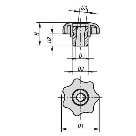 Kipp Quick-Acting Star Grips K0156.10